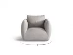 Armchair, "Nimes", 1 Seat, 95.5x87x80 Made in Europe