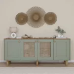 Konsolė, &bdquo;Hanah Home&ldquo;, žalia, 180 x 75 x 40