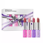 CLINIQUE_SET Clinique Kisses Pop Longwear Lipstick pomadka Nude Pop 3,8g + Blush Pop 3,8g + Fig Pop 3,8g + Plum Pop 3,8g