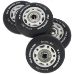 PU 64x24 82A BLACK MAT (4 szt.) + ABEC-9 (8 szt.) SET NILS EXTREME