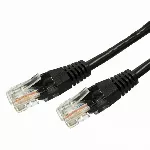 Cable Patchcord cat.5e RJ45 UTP 7,5m. black