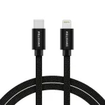 Swissten Textile Universal Quick Charge 3.1 USB-C to Lightning Data and Charging Cable 2m