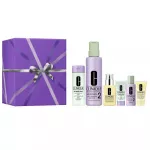 CLINIQUE_SET Great Skin Everywhere For Dry Combination Skin All About Clean żel do mycia twarzy 200ml + Clarifying Lotion 2 tonik złuszczający 487ml + Dramatically Different Moisturizing Lotion+ emulsja nawilżająca 125ml + żel do mycia twarzy 30ml +