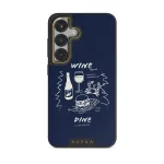 Wine & Dine - Samsung Galaxy S25 Plus Case, Elite Dark (Magnetic) / Gold