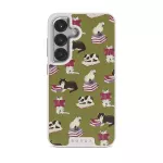 Curious Cat - Samsung Galaxy S25 Plus Case, Elite Light (Magnetic) / Silver