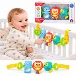 Hanger for a stroller and a baby cot - mirror, rattle ZA6339