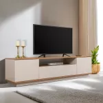 TV staliukas, &bdquo;Hanah Home&ldquo;, ka&scaron;myro medienos, atlantinės pu&scaron;ies, 180 x 44,6 x 44,5
