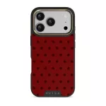 Red Velvet - iPhone 17 Pro Case, Elite Dark (MagSafe) / Gold