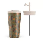 Pumpkin Season - Travel Mug, 500 ml / Flap & Straw Set