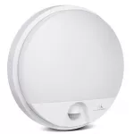 Lauko LED &scaron;viestuvas su PIR judesio jutikliu Maclean MCE291 W, 15 W, 1100 lm, IP54, baltas
