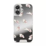 Late Again - iPhone 16 Case, Elite Mirror Light (MagSafe) / Silver