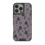 Leo - iPhone 16 Pro Case, Elite Dark (MagSafe) / Silver / Purple