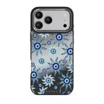 Blue Gaze - iPhone 17 Pro Max Case, Elite Mirror Dark (MagSafe) / Silver