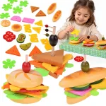 Set for making 3D sandwiches from wood and felt 27 pieces ZA6248