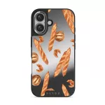 No Crumbs - iPhone 16 Case, Elite Mirror Dark (MagSafe) / Silver