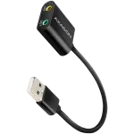 Axagon USB sound card with 15 cm cable and metal body.