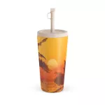 Golden Sky - Travel Mug, 500 ml / Straw