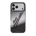 Amor - iPhone 17 Pro Max Case, Elite Mirror Dark (MagSafe) / Silver