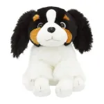 Pliu&scaron;inis sėdintis &scaron;uo Smily Play SP84395, juodai baltas, 28 cm