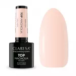 CLARESA_Top No Wipe UV/LED vir&scaron;utinis sluoksnis, skirtas hibridiniam lakui, nereikalaujantis nuplovimo, &bdquo;Magnolia&ldquo;, 5 g