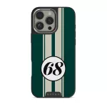 Classic Racing - iPhone 16 Pro Max Case, Elite Dark (MagSafe) / Silver
