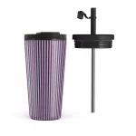 Bubblegum - Travel Mug, 500 ml / Flap & Straw Set