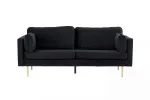 &bdquo;Boom&ldquo; &ndash; 3 vietų sofa &bdquo;Velvet&ldquo; &ndash; juoda &ndash; pakeičia modelį 18045-888