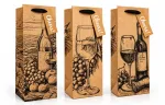 Dovanų mai&scaron;elis buteliui CHEERS!, 125x345x100mm, su kortele vardui ar sveikinimui