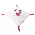 Toy Blanket - 94987 - MILUŚ - COW - WHITE / BURGUNDY - size 25 cm