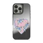 Follow Me - iPhone 16 Pro Case, Elite Mirror Dark (MagSafe) / Silver