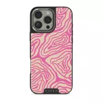 Pink Shores - iPhone 16 Pro Case, Elite Dark (MagSafe) / Silver