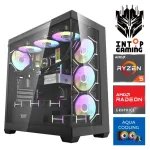 INTOP AQUA Ryzen 5 7600X 32GB DDR5 1TB SSD M.2 NVME+2TB RX9060XT 16GB no-OS