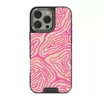 Pink Shores - iPhone 16 Pro Max Case, Elite Dark (MagSafe) / Silver