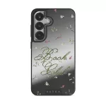 Book Club - Samsung Galaxy S25 Plus Case, Elite Mirror Dark (Magnetic) / Silver