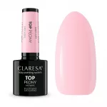 CLARESA_Top No Wipe UV/LED vir&scaron;utinis sluoksnis, skirtas hibridiniam lakui, nereikalaujantis nuplovimo, &bdquo;Peony&ldquo;, 5 g