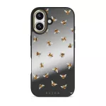 Honeycomb - iPhone 17 Case, Elite Mirror Dark (MagSafe) / Gold