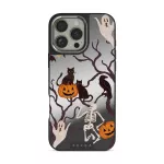 Trick or Treat - iPhone 16 Pro Case, Elite Mirror Dark (MagSafe) / Silver