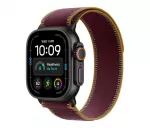 Smartwatch Watch Ultra 4 GPS + Cellular 49mm Black Titanium Case with Burgundy Trail Loop - M/L