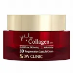 3W CLINIC_Collagen 3D Regeneration Capsule Cream &ndash; kapsulinis veido kremas su kolagenu, 55 g