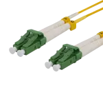 OS2 Fiber cable DELTACO, LC &ndash; LC, duplex, singlemode, APC, 9/125, 10m / LCLC-10S-APC