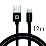 Swissten Textile Quick Charge Universal Micro USB Data and Charging Cable 1.2m