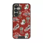 Merry Kitty - Samsung Galaxy S25 Case, Elite Dark (Magnetic) / Gold