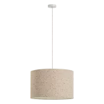 LOFT HANGING LAMP METAL/BOUCLE NATURAL BLACK DOTS