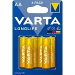 Baterija - VARTA Longlife AA 1.5V 6 Vnt.