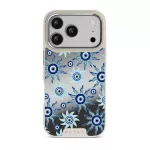 Blue Gaze - iPhone 17 Pro Case, Elite Mirror Light (MagSafe) / Silver