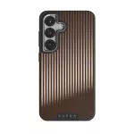 Macchiato - Samsung Galaxy S25 Plus Case, Elite Mirror Dark (Magnetic) / Silver