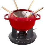 &bdquo;Staub&ldquo; fondiu rinkinys &ndash; 18 cm, raudonas