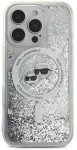 "Liquid Glitter Karl and Choupette Head MagSafe iPhone 16 Pro" Clear