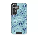 Blue Gaze - Samsung Galaxy S25 Plus Case, Elite Dark (Magnetic) / Silver
