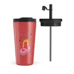 Buckle Up - Travel Mug, 500 ml / Flap & Straw Set